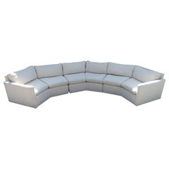 Stunning 3 Piece Octagon Bernhardt Sofa Sectional Mid-Century Modern
