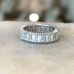 Stunning 3.00CT Diamond Platinum Eternity Band