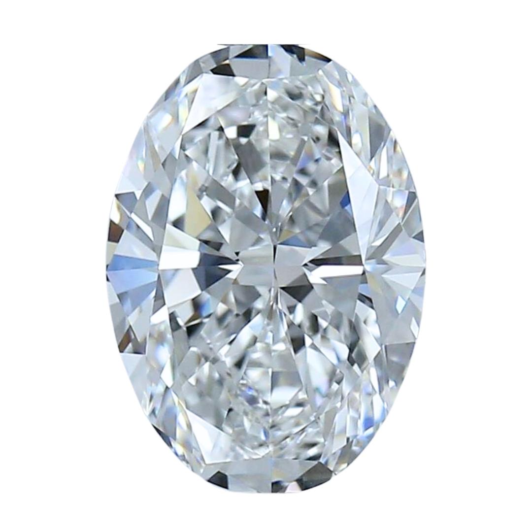 Stunning 3.02ct Ideal Cut Oval-Shaped Diamond - GIA Certified For Sale 2