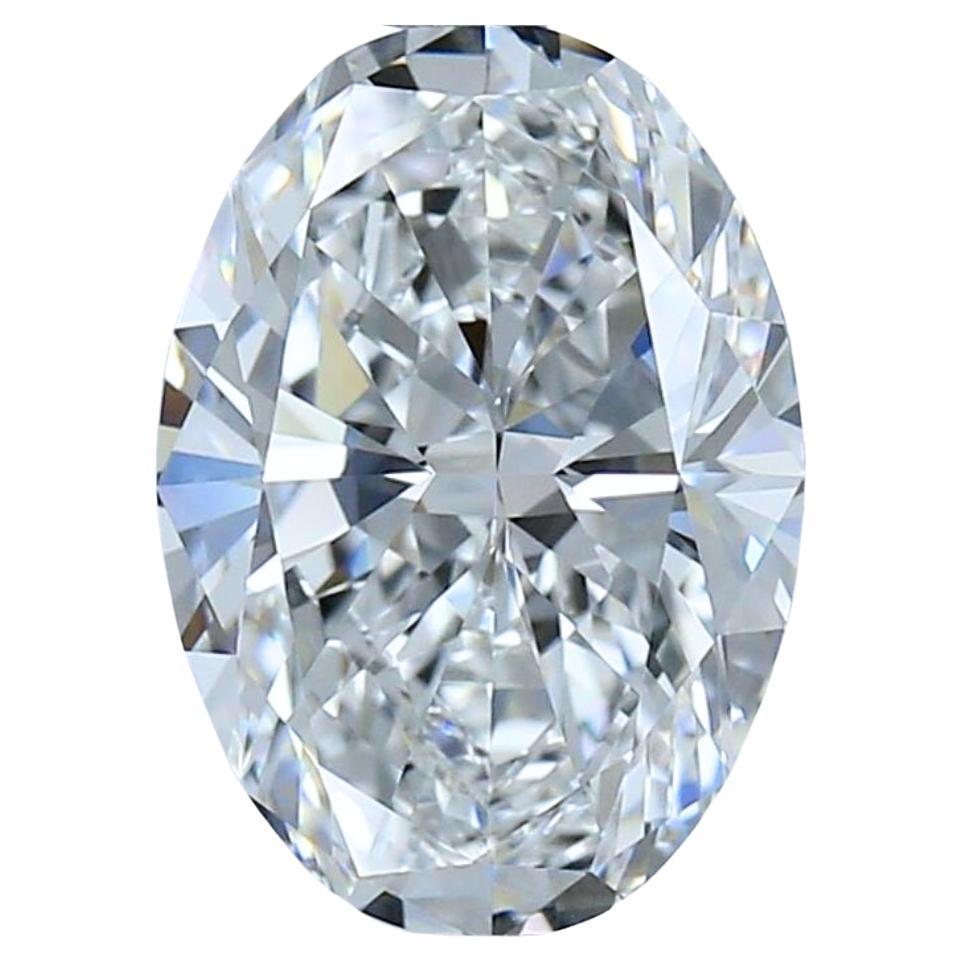 Stunning 3.02ct Ideal Cut Oval-Shaped Diamond - GIA Certified For Sale