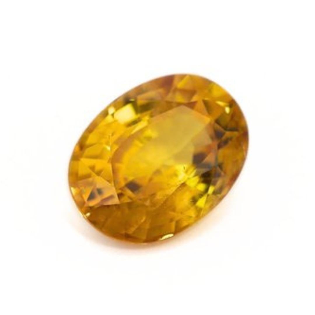 Oval Cut Stunning 3.63ct Sapphire Gemstone - GIA Certified For Sale