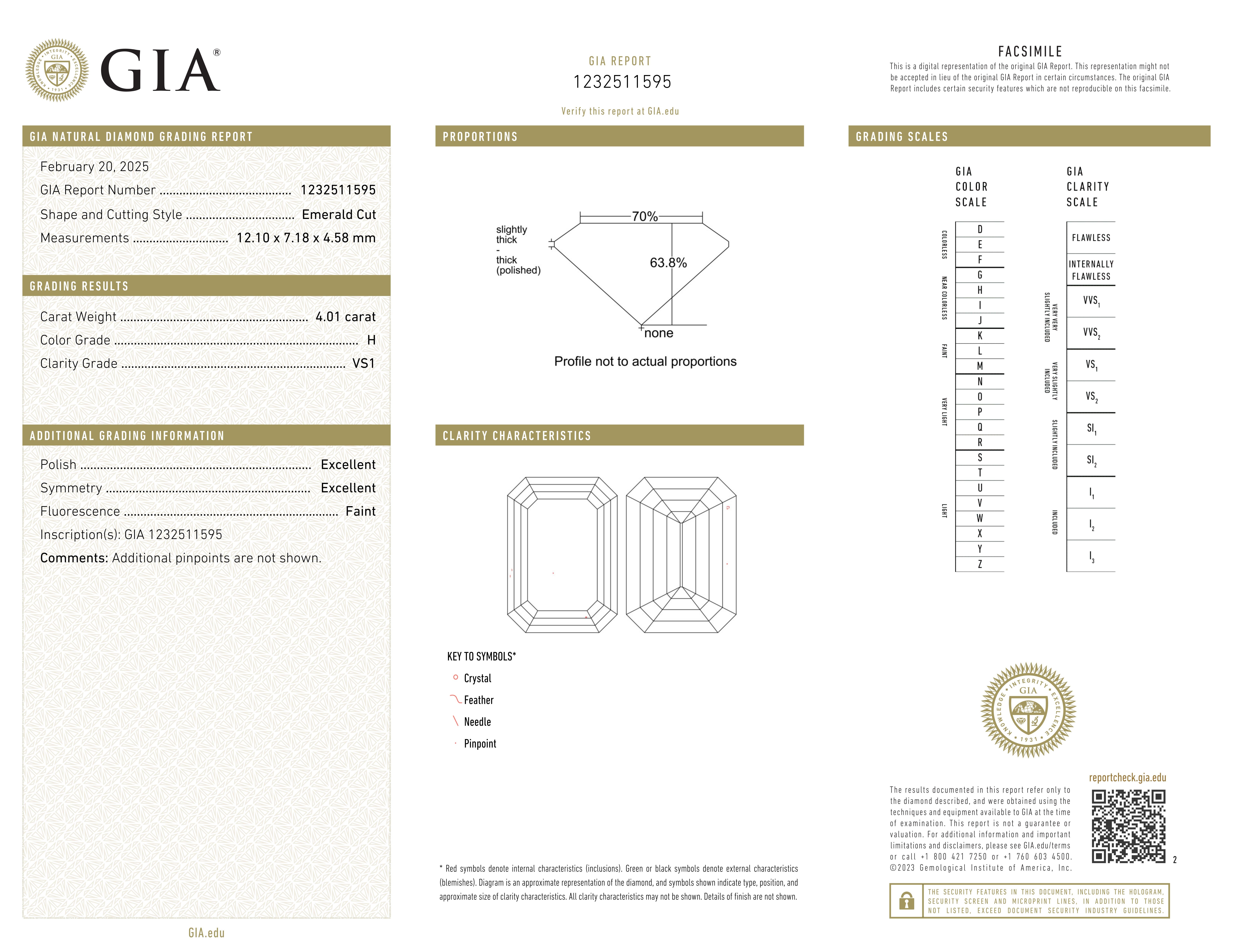 Impresionante Anillo de Diamantes de 4 Quilates VS2 Color E Certificado GIA Corte esmeralda en venta