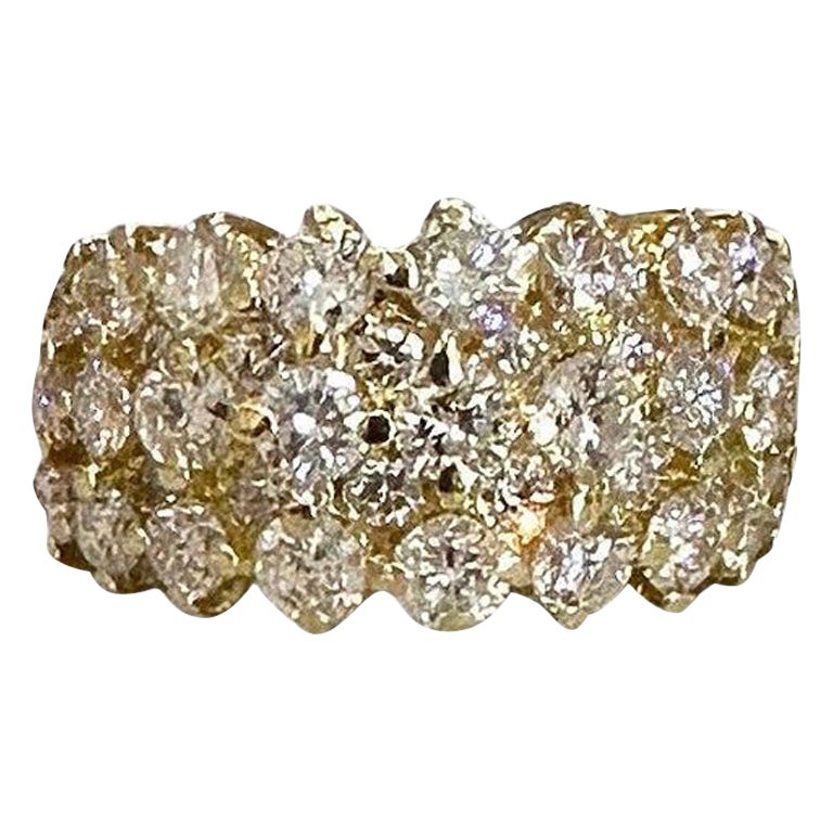 Stunning 4.00CT Brilliant Round Diamond 18K Gold Ring