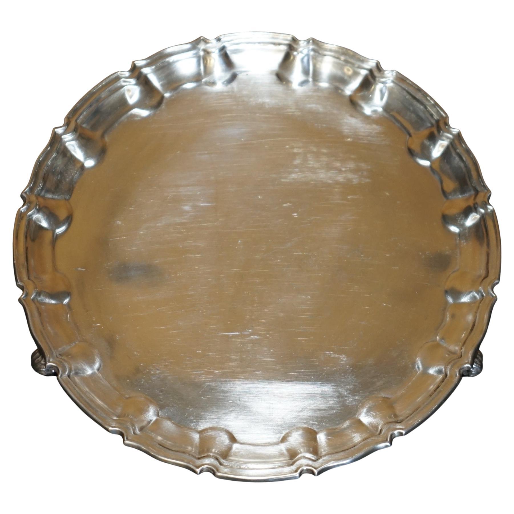 STUNNING 441 GRAMS SOLID STERLING SiLVER SERVING TRADE MADE IN LONDON IN 1904 in vendita