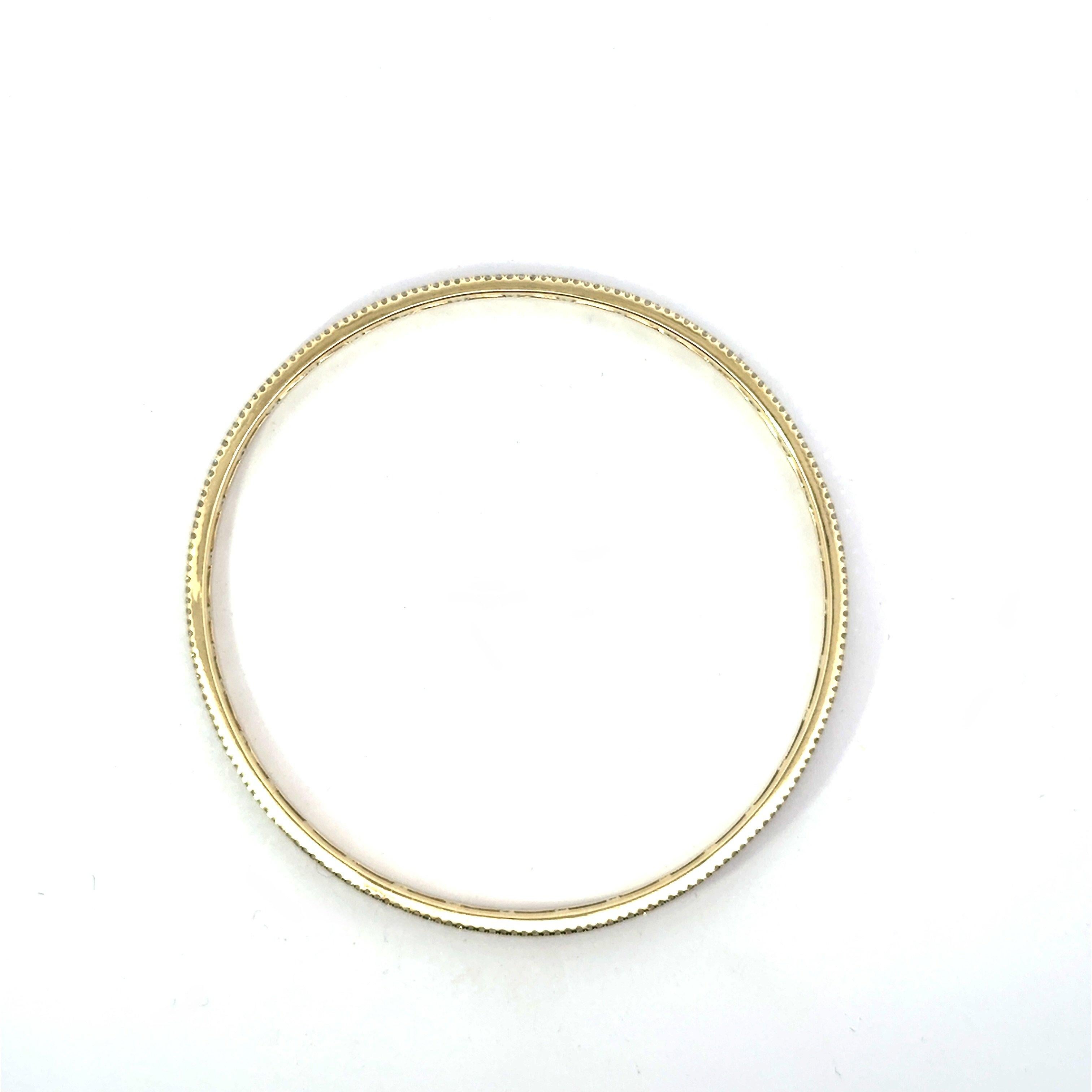 Stunning 4.79CT 3 Row Natural Diamond Bangle Bracelet im Angebot 5