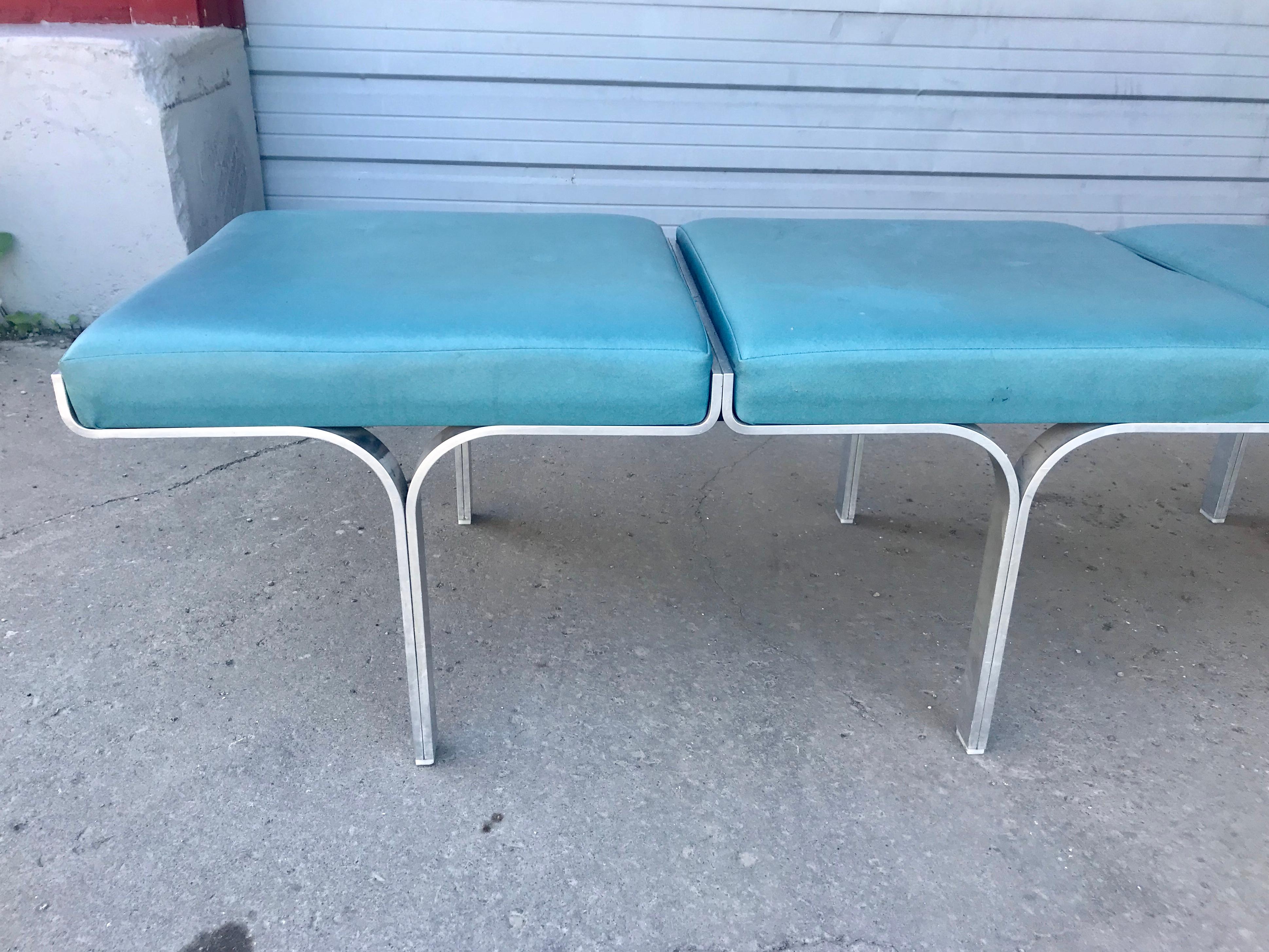 aluminum bus benches