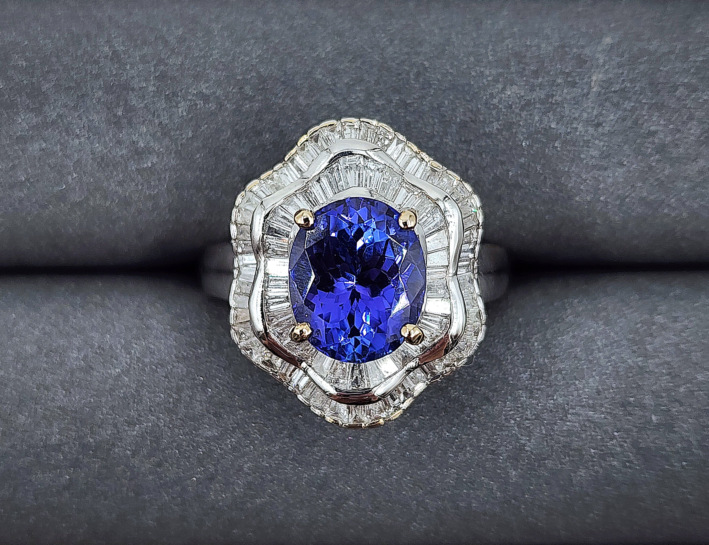 5.21 Karat Tansanit
Diamantring