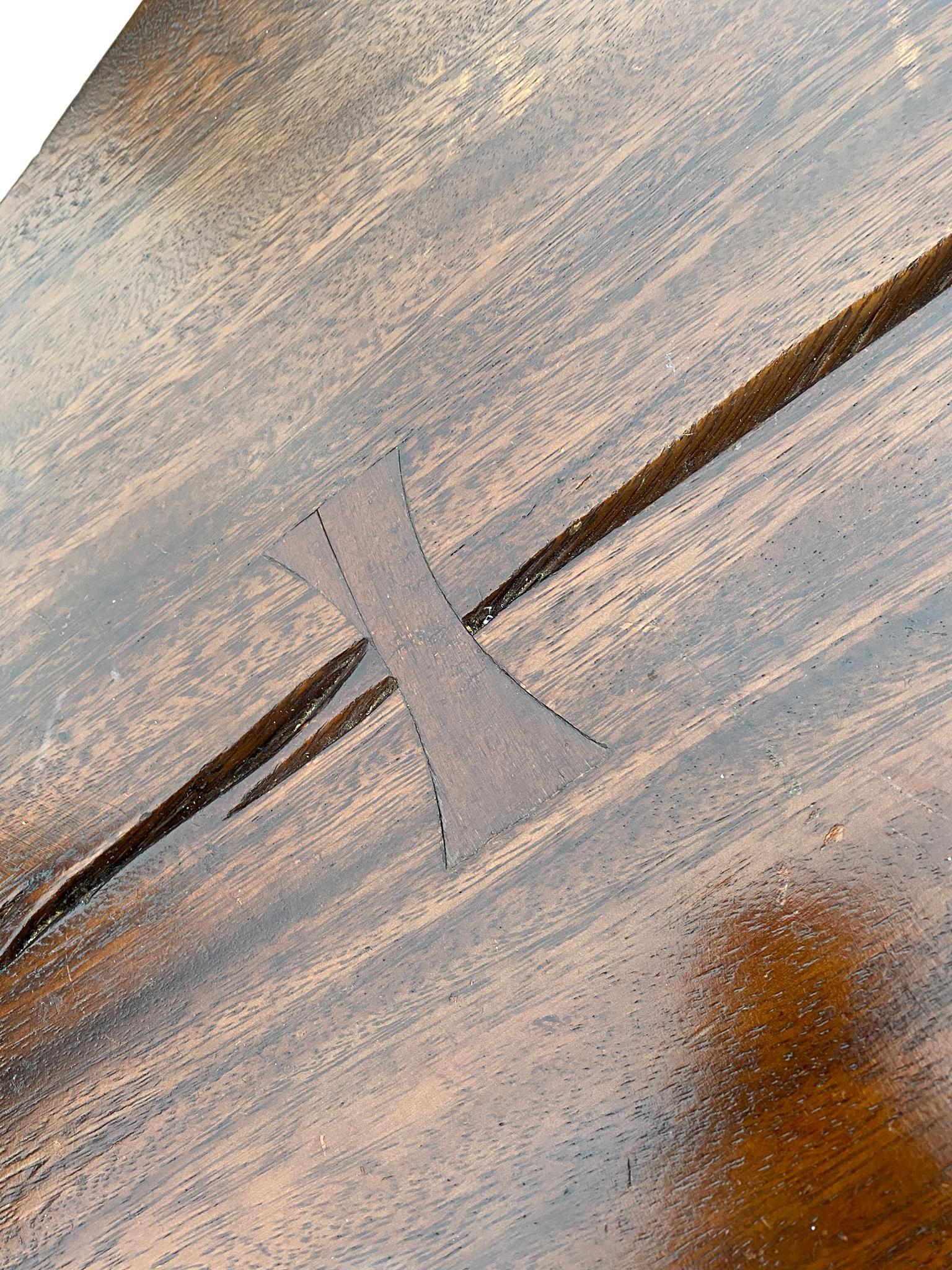 Stunning 7' Live Edge Walnut Slab Dining Table the Style of Nakashima 6