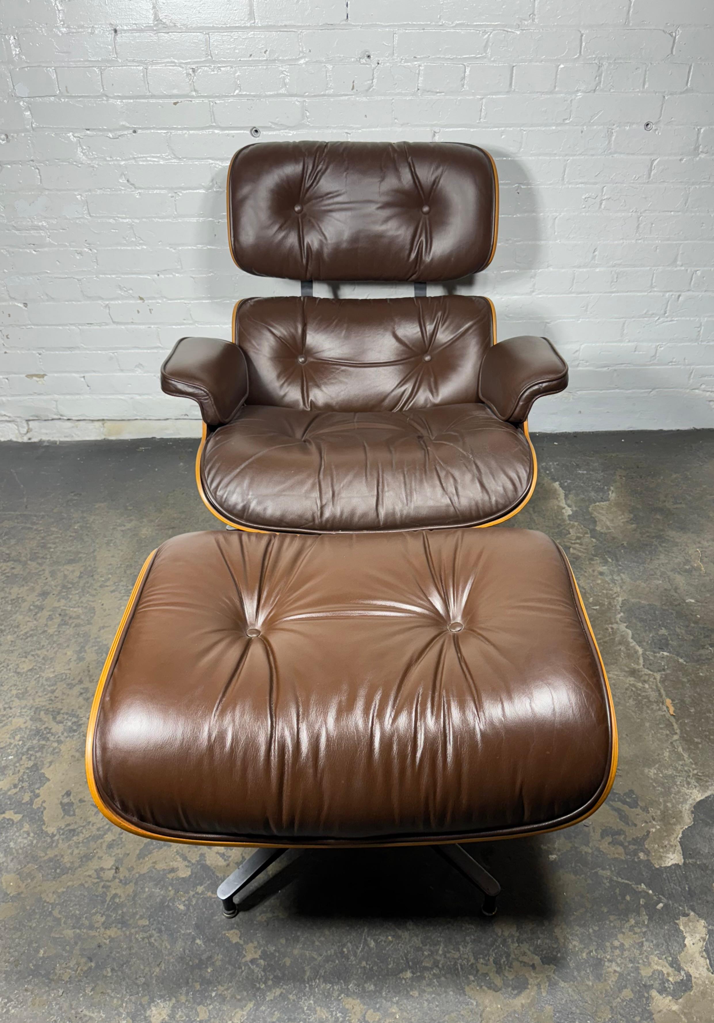 Aluminum Stunning 70's Rosewood Eames Lounge Chair & Ottoman For Herman Miller