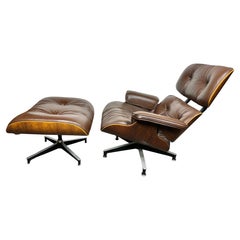 Stunning 70's Rosewood Eames Lounge Chair & Ottoman For Herman Miller