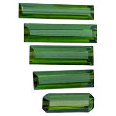 Superbe ensemble Wifi de tourmaline verte non sertie de 7,30 carats pour la fabrication de bijoux 