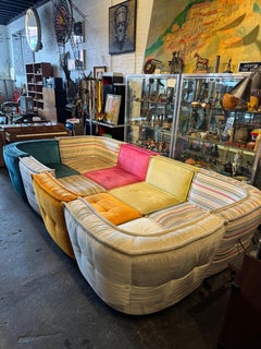 Stunning 8 piece modular Mah Jong style sofa / by Chateau d ax