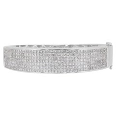 Whiting - Bracelet en or blanc 18 carats avec 8.10ct de diamants - Certifié IGI