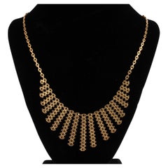 Stunning 9 Carat Yellow Gold Bohemian Style Necklace
