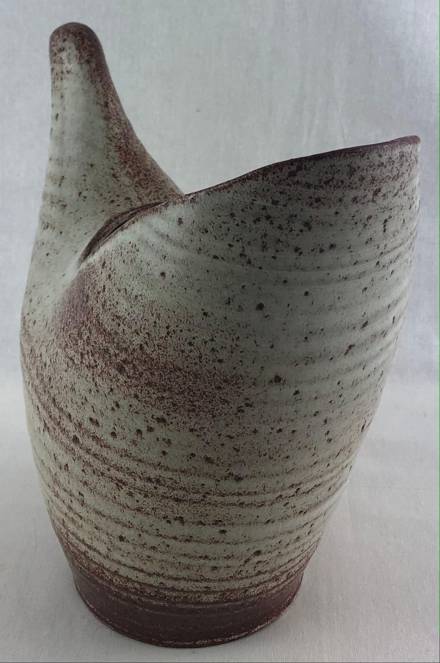 Accolay French Ceramic Vase or Vessel Manner of Alexander Kostanda For Sale 2