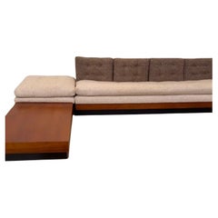 Stunning Adrian Pearsall 2-piece Sofa / integrated walnut table