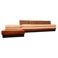 Stunning Adrian Pearsall 2-piece Sofa / integrated walnut table
