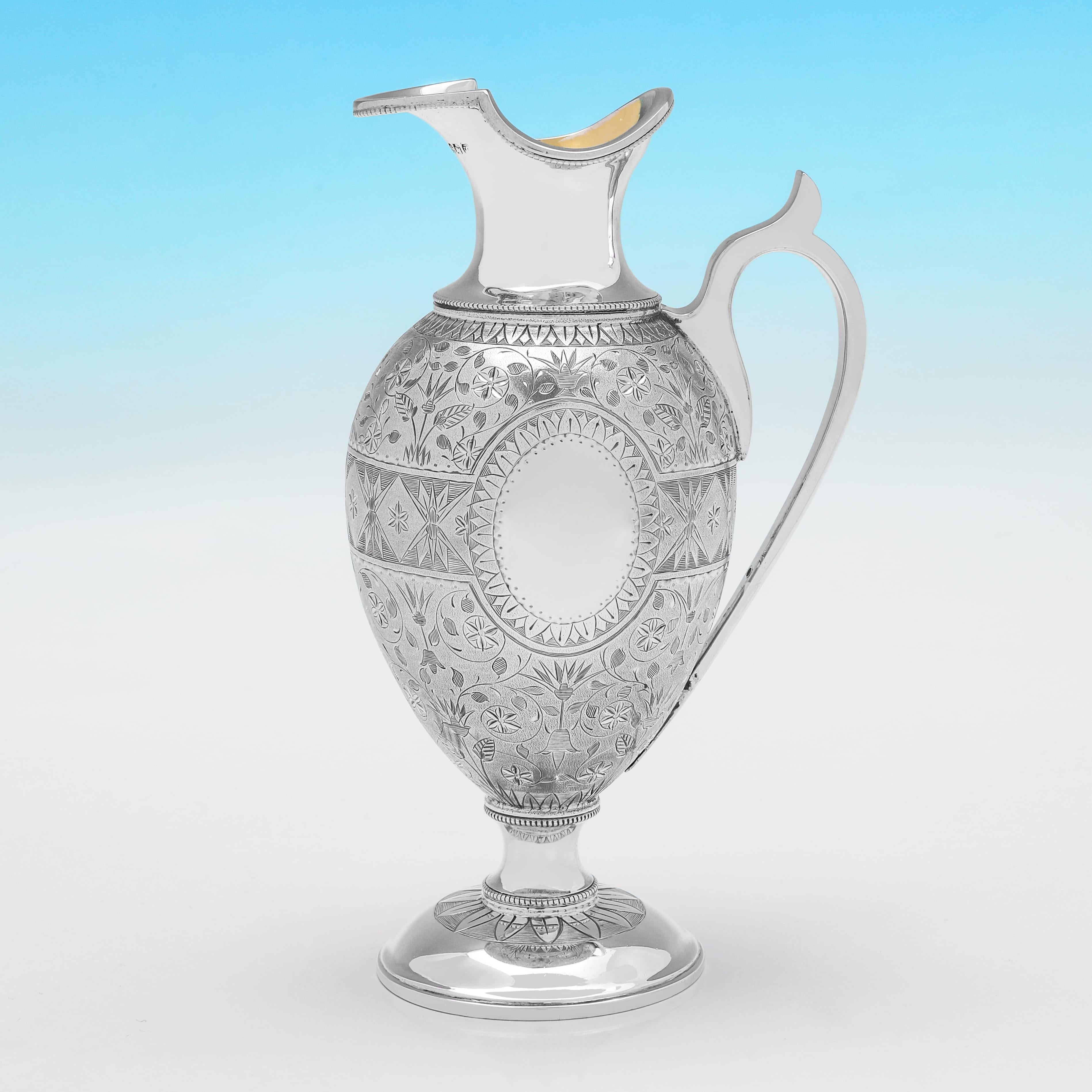 Stunning aesthetic period antique sterling silver tea set - hallmarked in 1874 For Sale 2