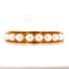 Stunning Akoya Pearl Bangle Bracelet