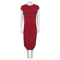 Stunning Alexander McQueen Geometric Print Fitted Dress S