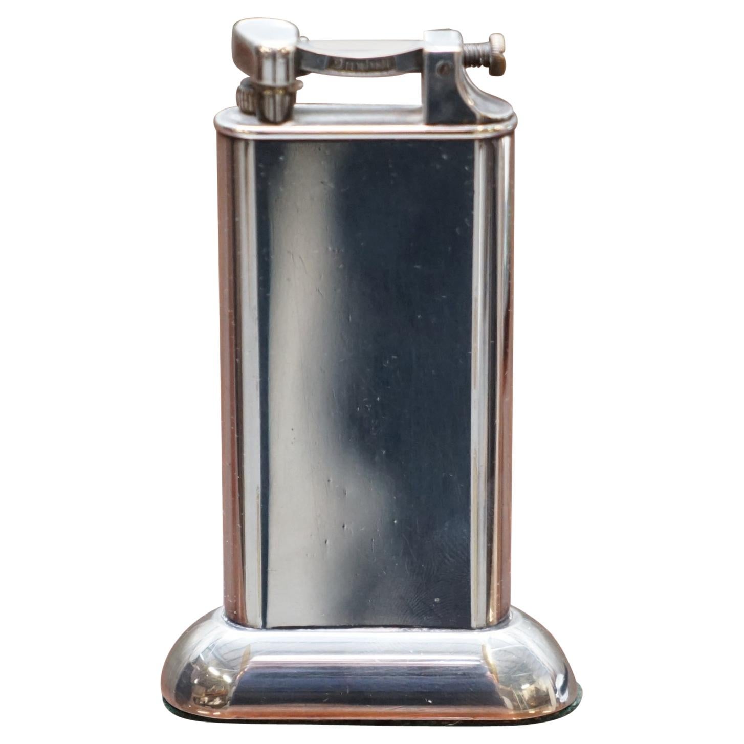 Stunning Alfred Dunhill "THE STANDARD" Sterling Silver Plated Table Lighter