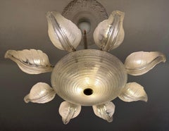 Stunning and Original Chandelier in the style of Venini, Murano, 1940s