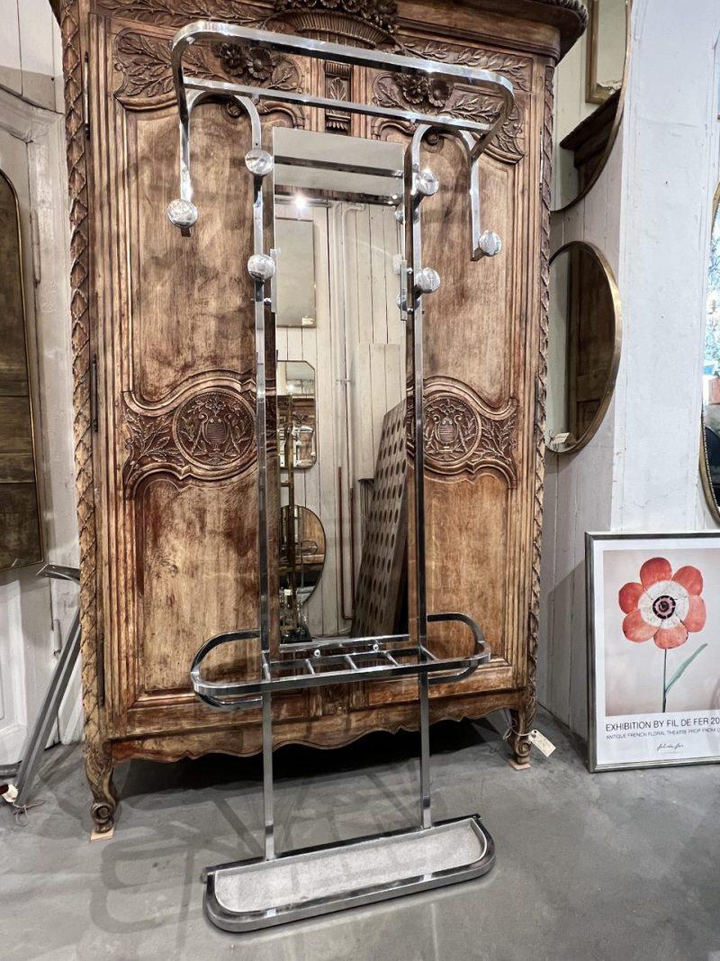 French Stunning and Rare Clothes Rack-Midcentury and Art Deco Inspired For Sale