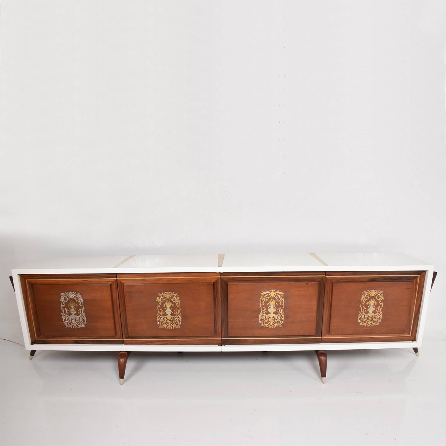 Mexican Stunning and Rare Mid-Century Modernist Custom Credenza, Mexico, 1950s