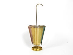 Stunning and Rare Perforated Metal Mid Century Modern Umbrella Stand