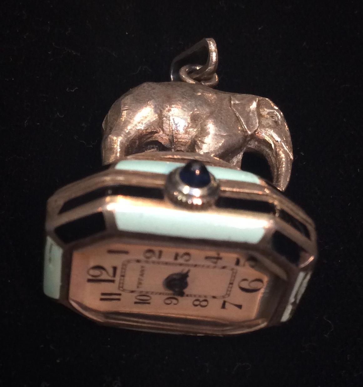 Stunning and Rare Vintage Enamel Pendant Watch by Tiffany 6