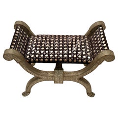 Stunning Anglo Indian Silver Wrapped Intricately Designed Clad Metal Bench
