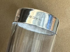 STUNNING ANTIQUE 1908 CUT GLASS CRYSTAL STERLING SiLVER PLANT VASE MUST SEE