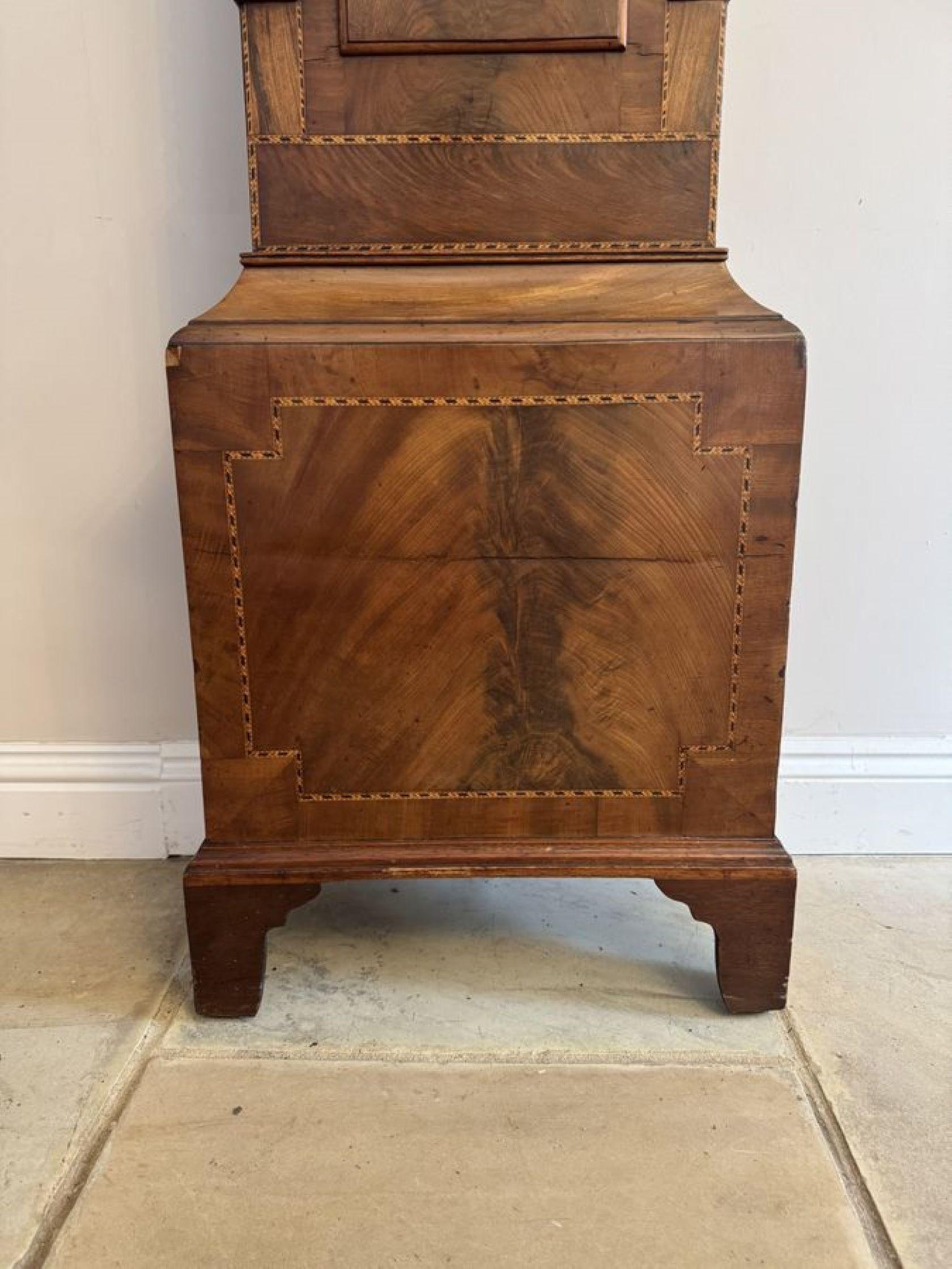 Stunning antique 19th Century quality mahogany 8 day longcase clock In Good Condition For Sale In Ipswich, GB