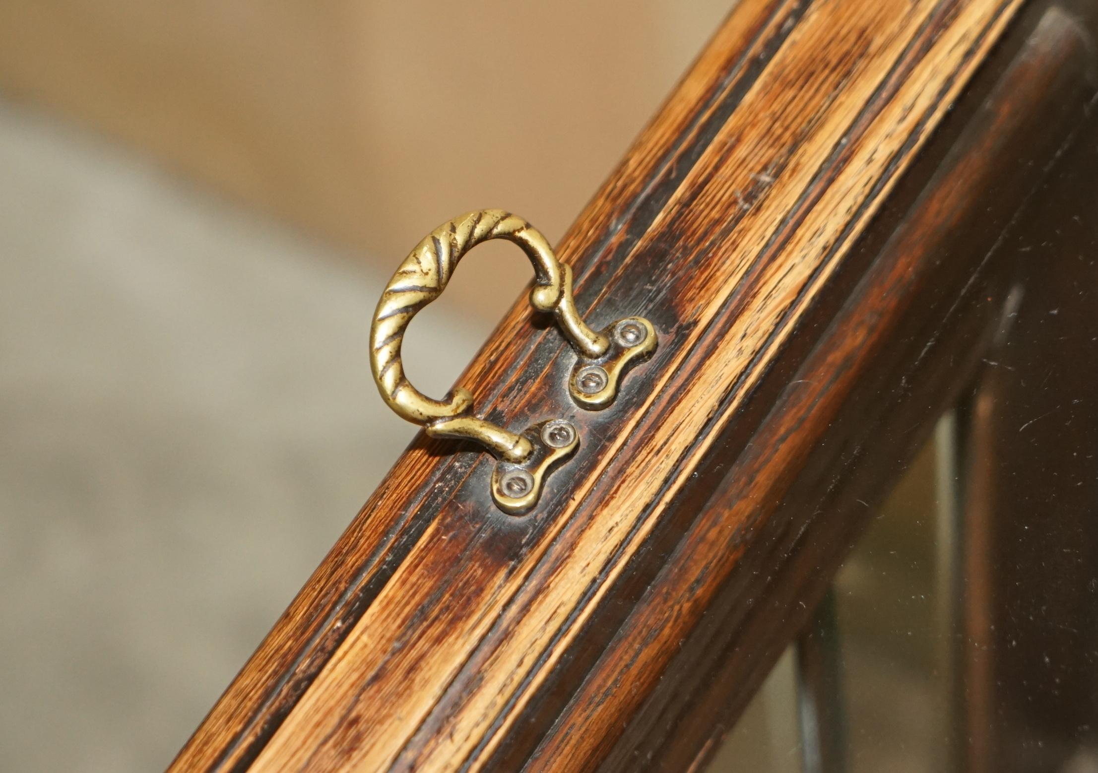 Stunning Antique Art Deco Fluted Glass Drinks Bar Table with Removable Tray Top 3