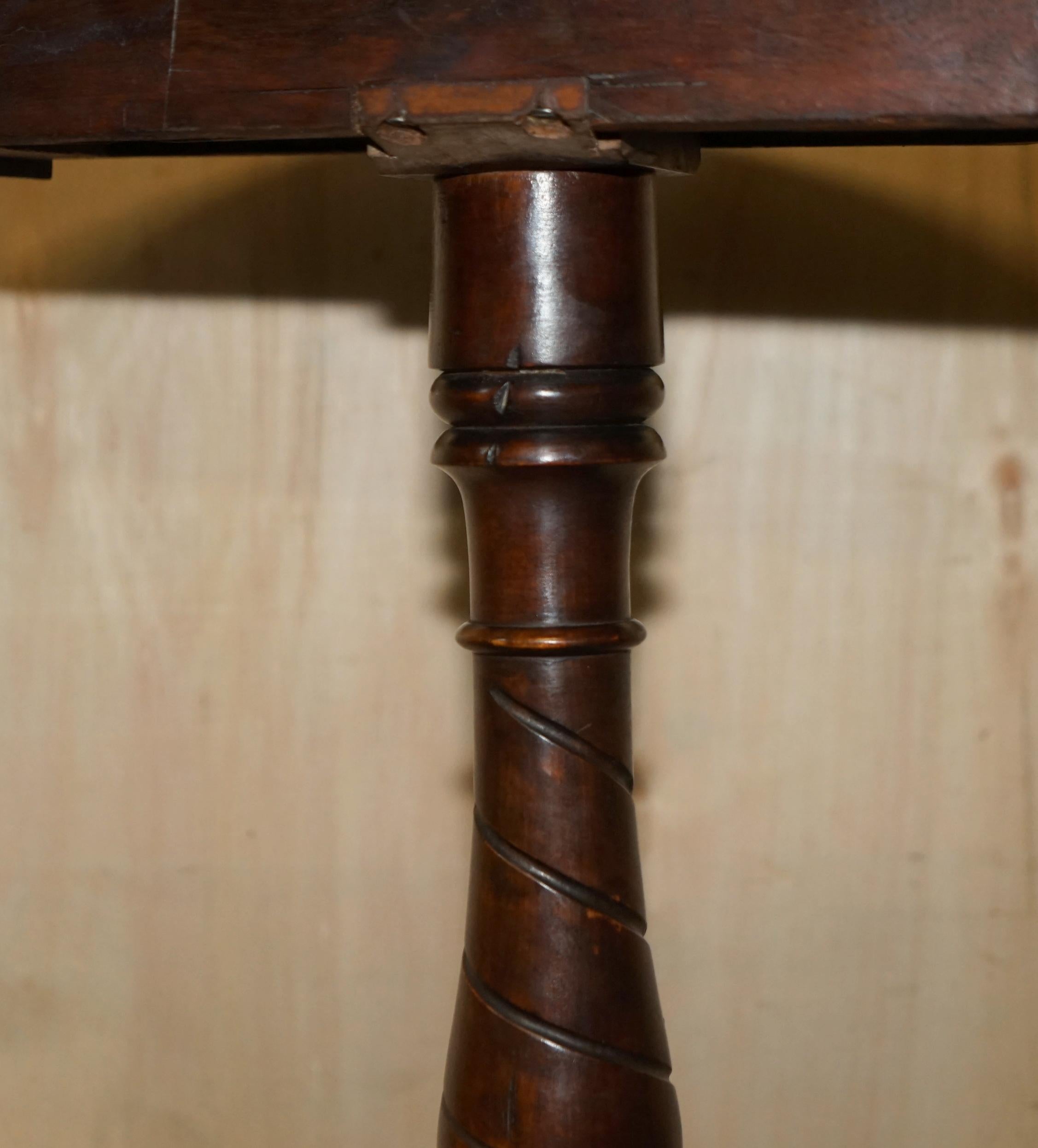 Stunning Antique Burr Walnut Folding Chess Board Table Staunton Chess Pieces Set 1