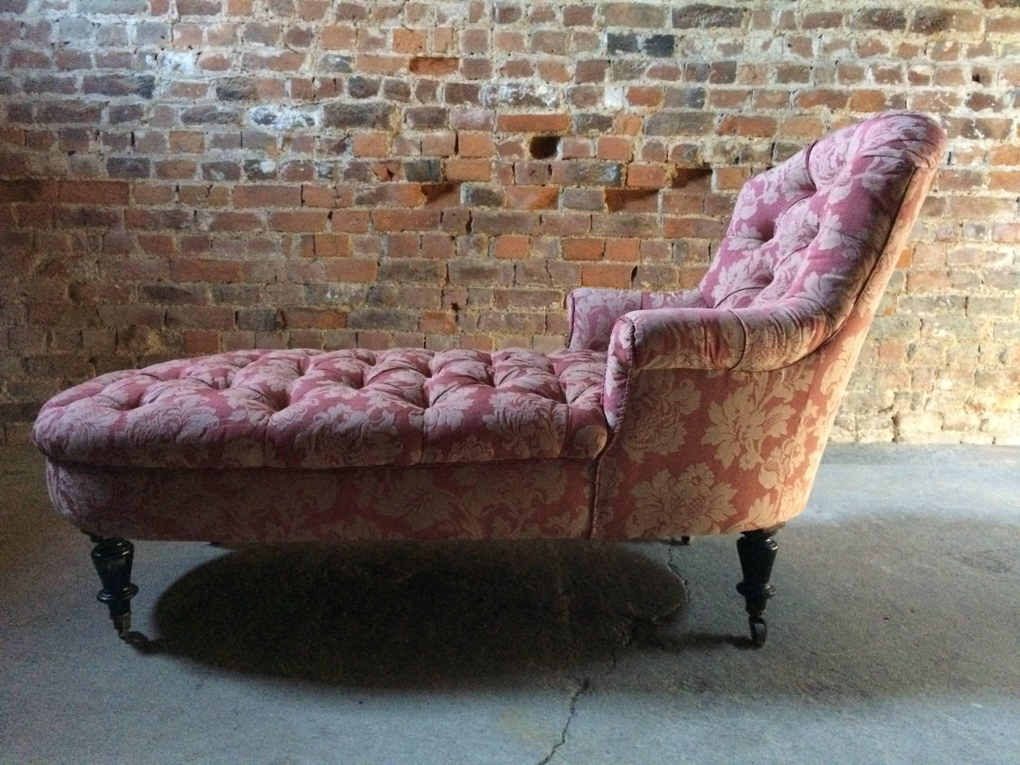 Stunning Antique Chaise Longue Daybed Napoleon III, 19th Century, Victorian 4