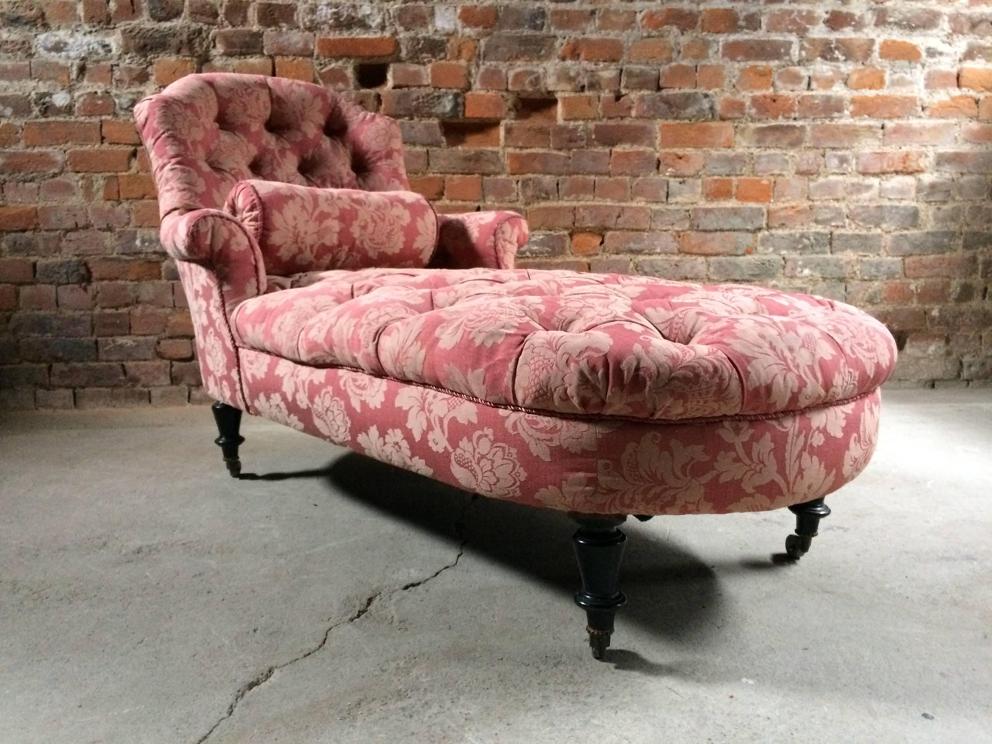 Stunning Antique Chaise Longue Daybed Napoleon III, 19th Century, Victorian 9