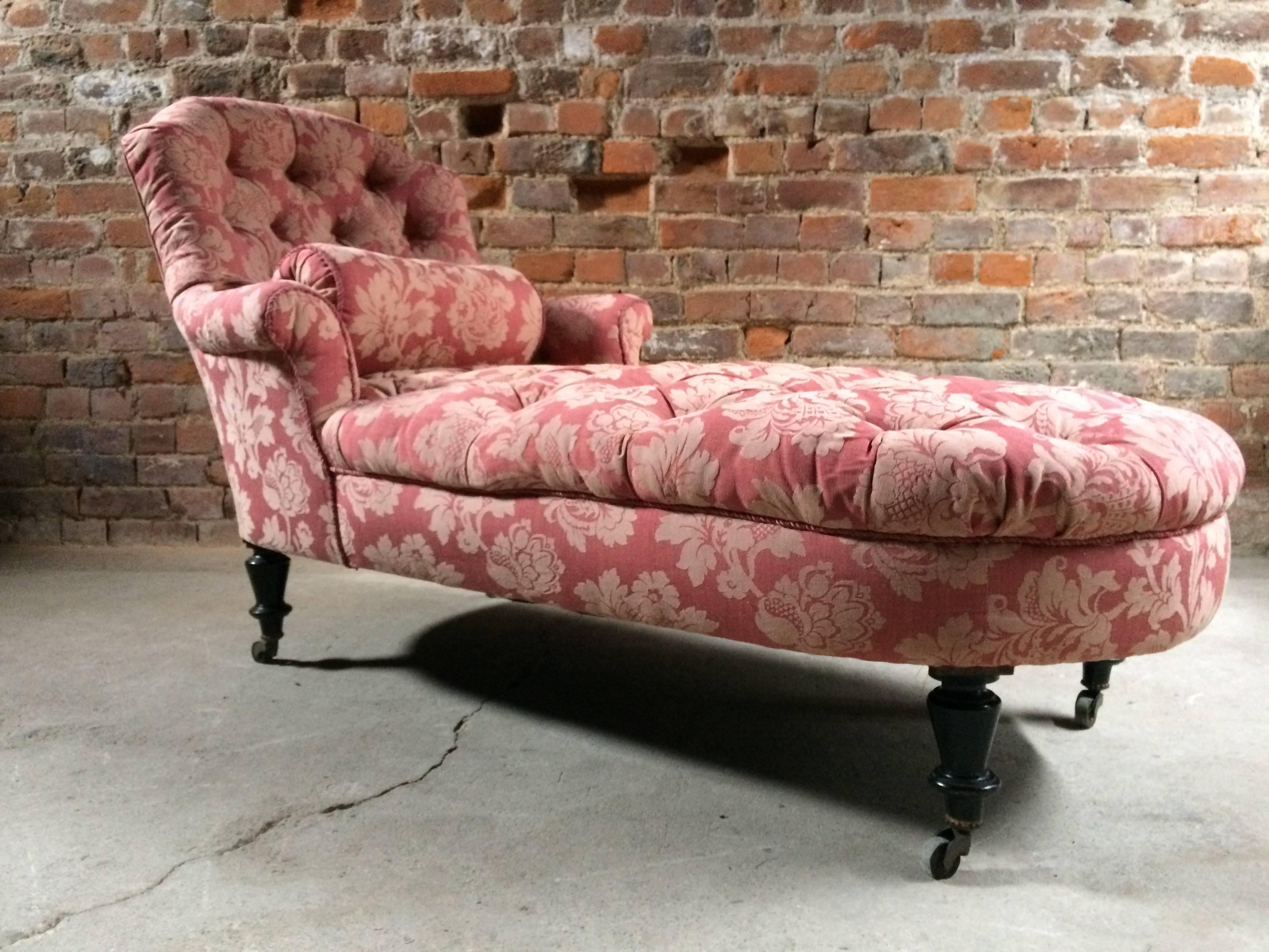 Stunning Antique Chaise Longue Daybed Napoleon III, 19th Century, Victorian 10