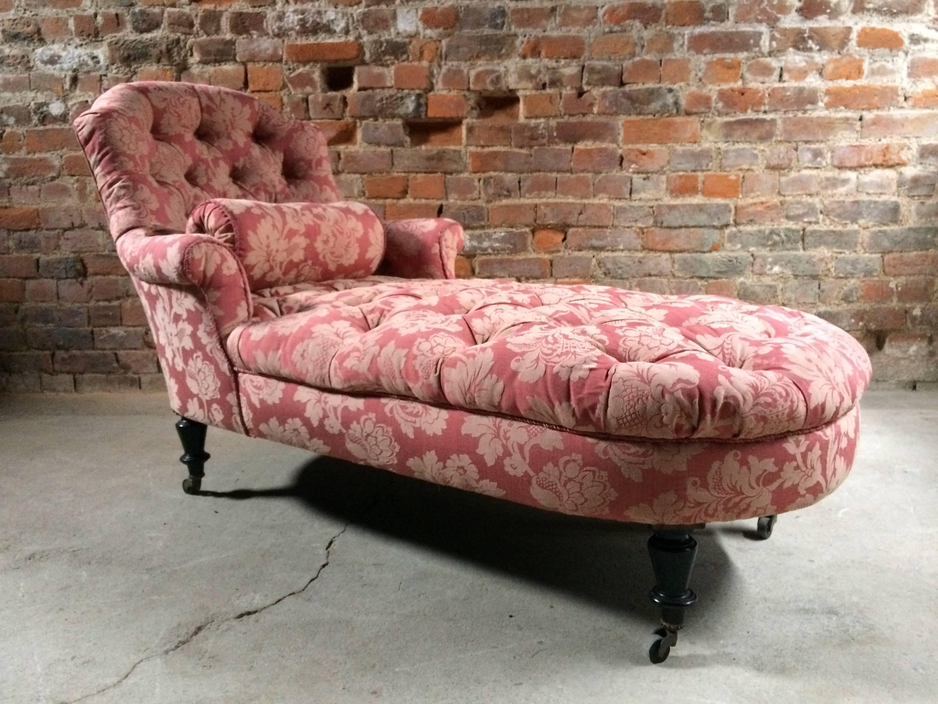 Stunning Antique Chaise Longue Daybed Napoleon III, 19th Century, Victorian 11