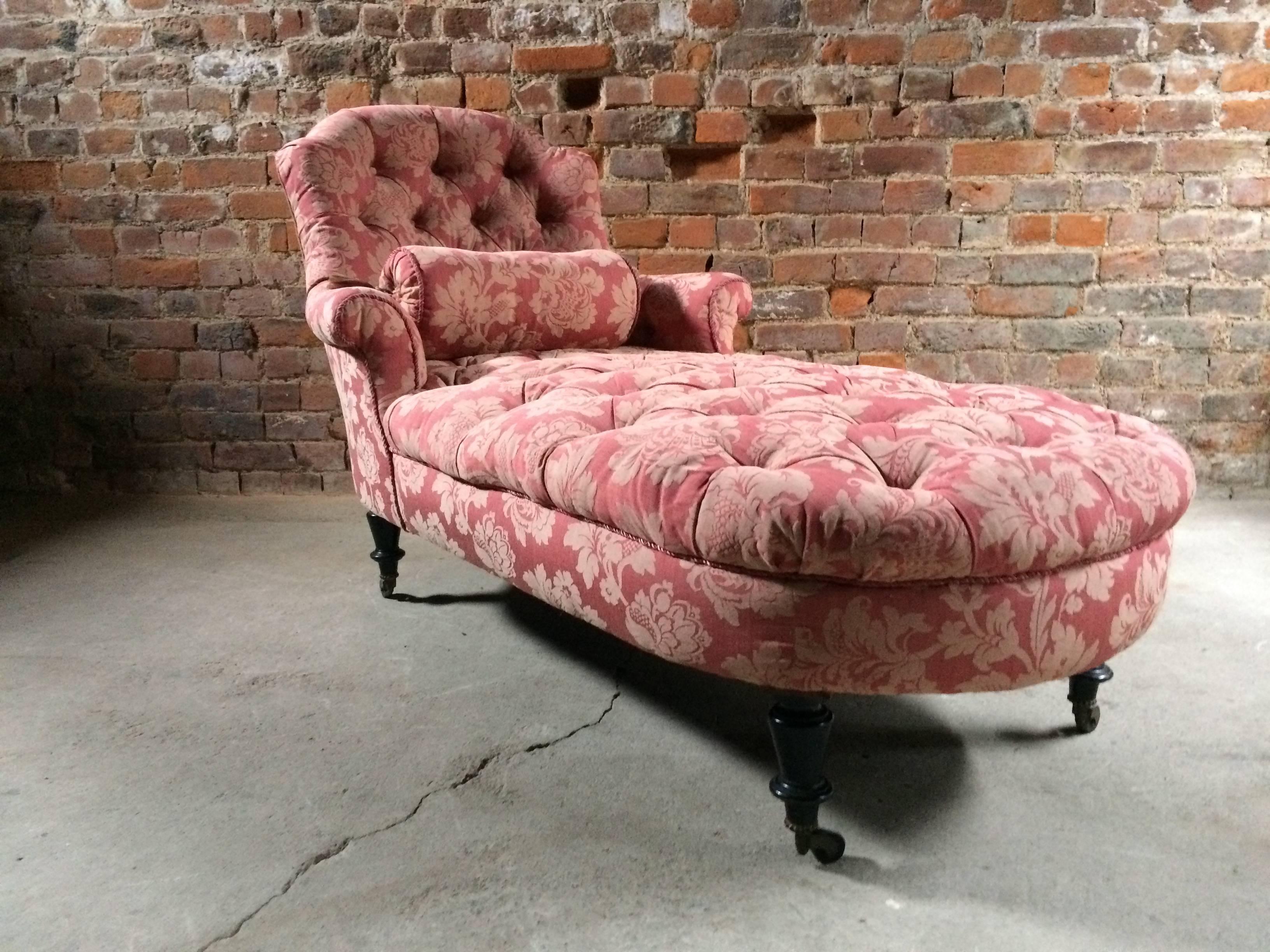 Stunning Antique Chaise Longue Daybed Napoleon III, 19th Century, Victorian 12
