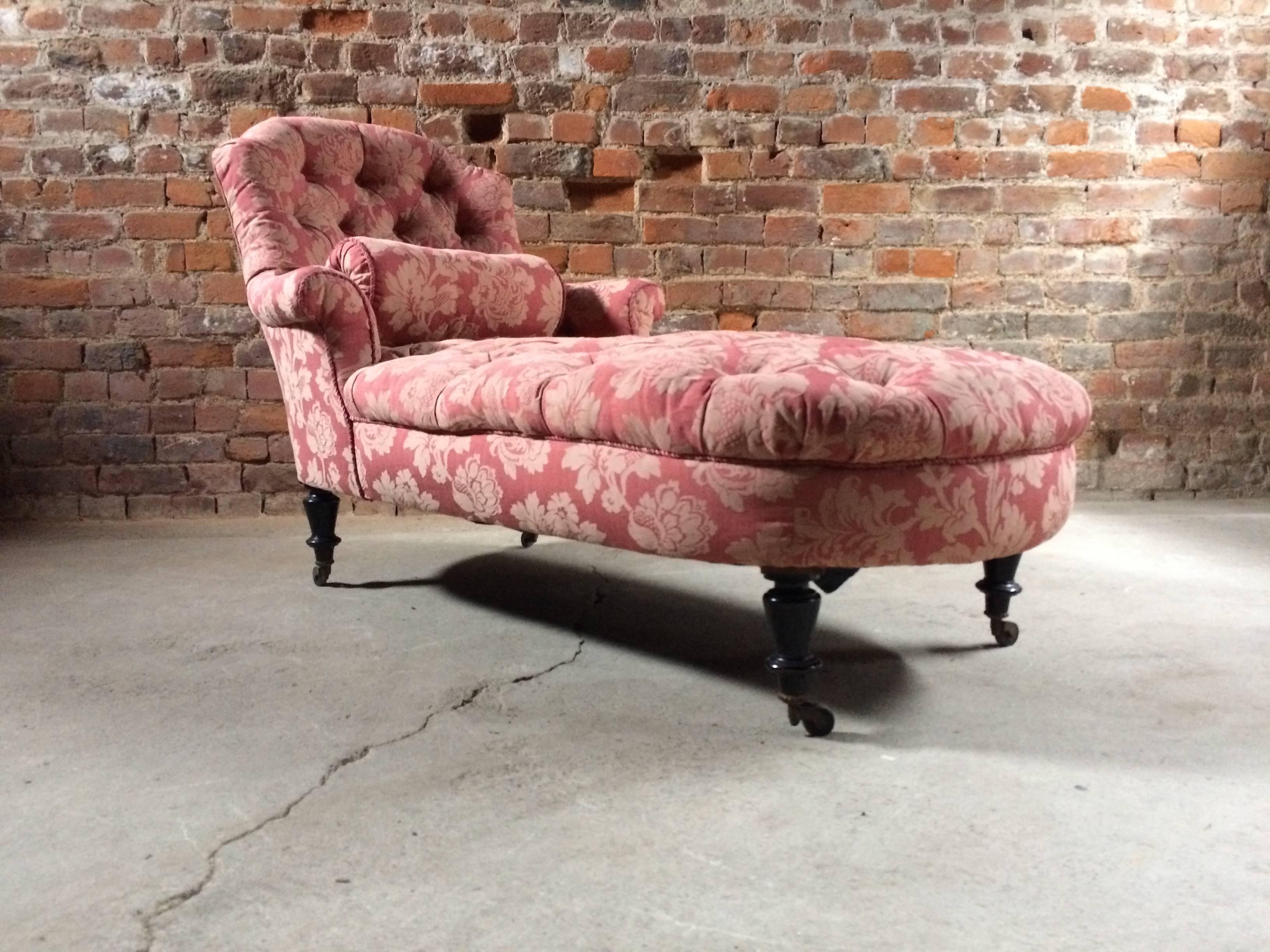 Stunning Antique Chaise Longue Daybed Napoleon III, 19th Century, Victorian 13