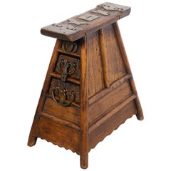 Stunning Antique Chinese Barber Stool with Original Fittings