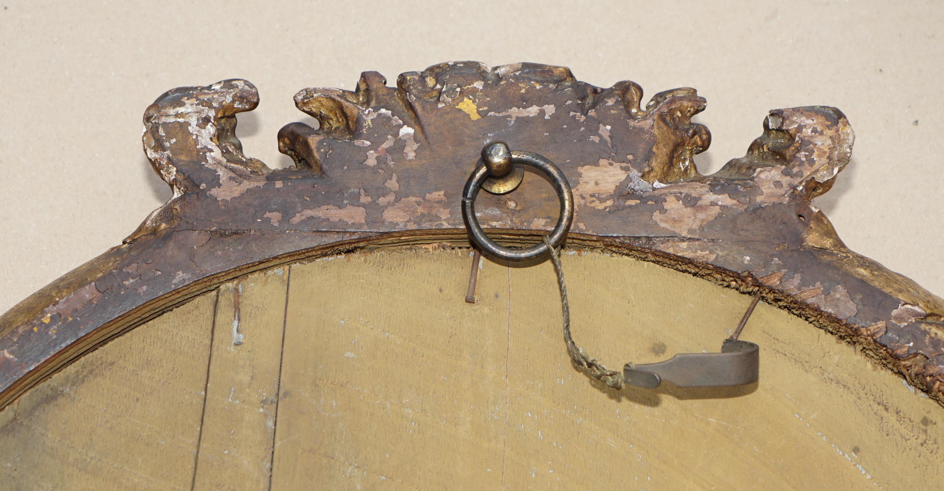 MIRROR ANTiQUE STUNNING CIRCA 1860-1880, sculpté à la main et orné d'un ornement enORNATE en vente 2