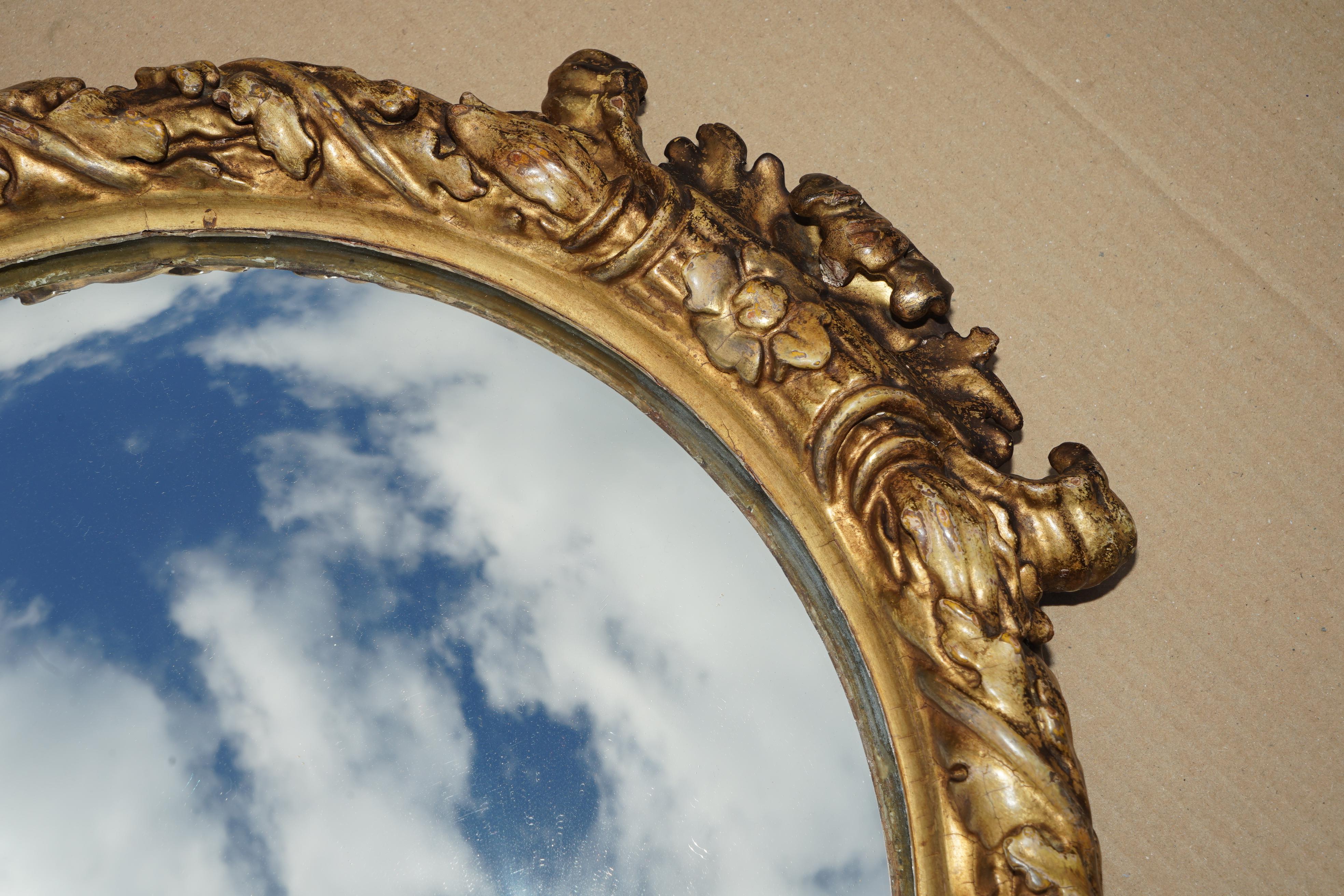 MIRROR ANTiQUE STUNNING CIRCA 1860-1880, sculpté à la main et orné d'un ornement enORNATE Bon état - En vente à West Sussex, Pulborough
