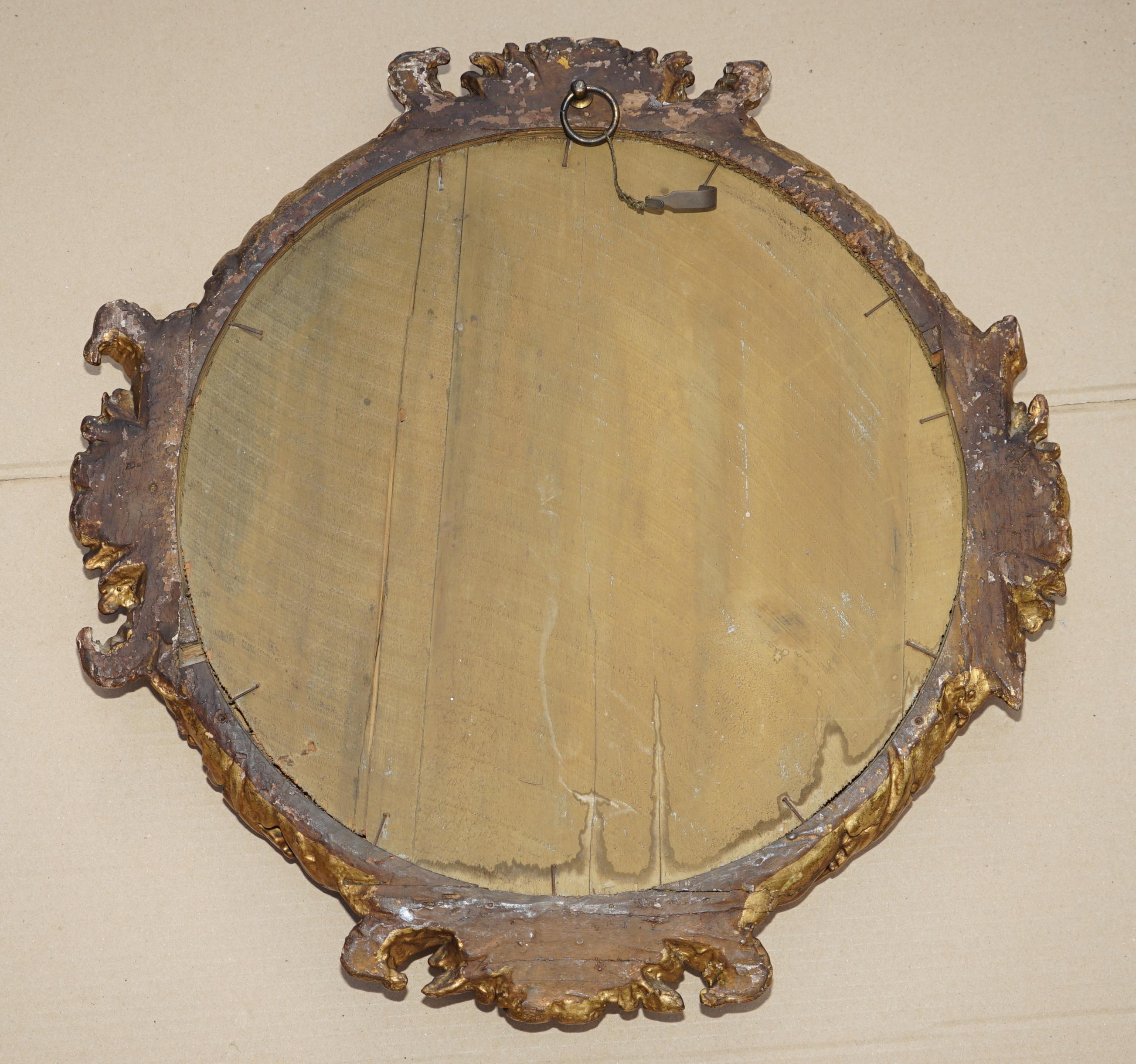 MIRROR ANTiQUE STUNNING CIRCA 1860-1880, sculpté à la main et orné d'un ornement enORNATE en vente 1