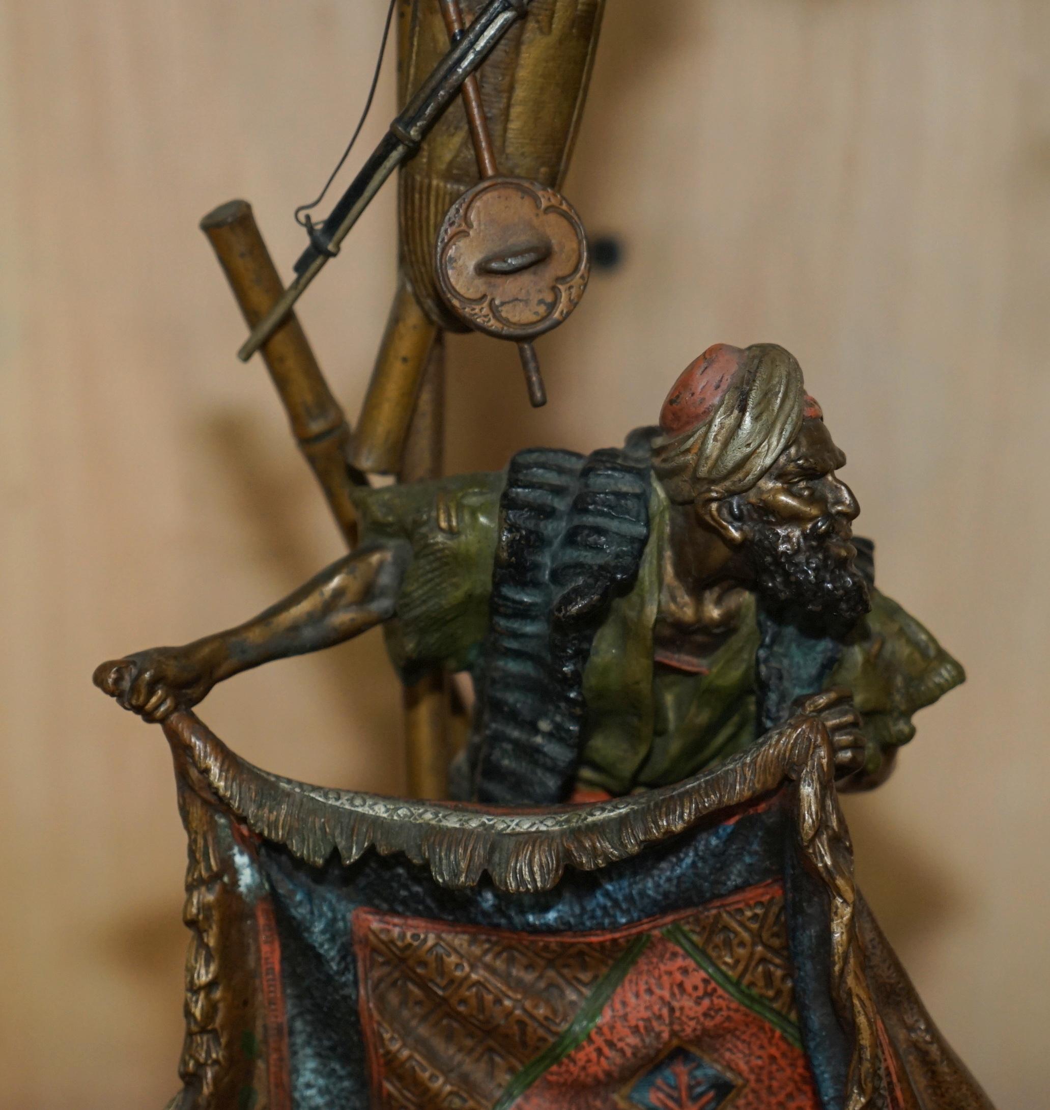 FRANZ BERGMAN, MARQUE DE VENTEUR DE CARACTÉRISTIQUE ANTIQUITÉE PAINTE DE BRONZE, 1910 en vente 4