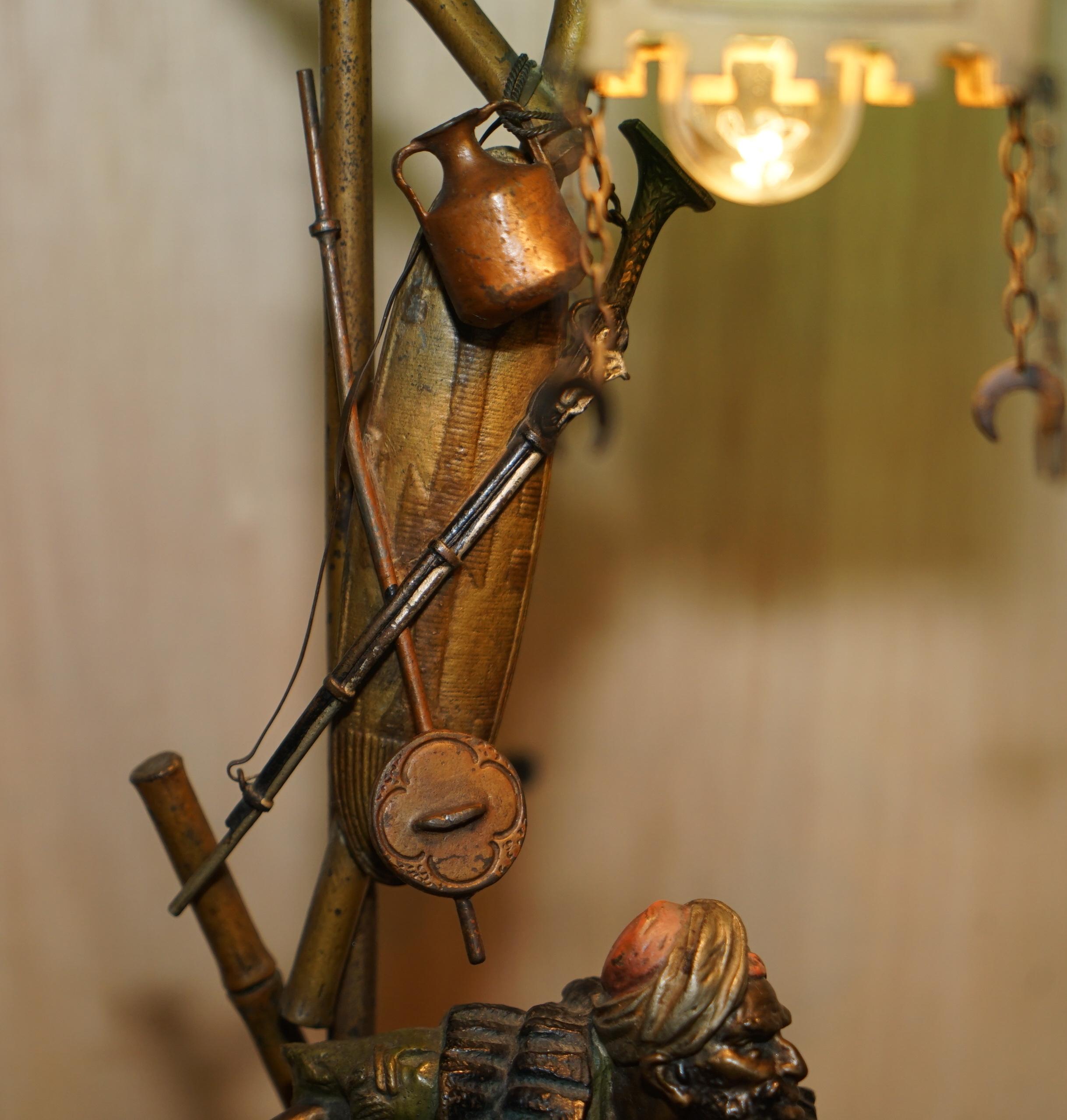 Début du 20ème siècle FRANZ BERGMAN, MARQUE DE VENTEUR DE CARACTÉRISTIQUE ANTIQUITÉE PAINTE DE BRONZE, 1910 en vente