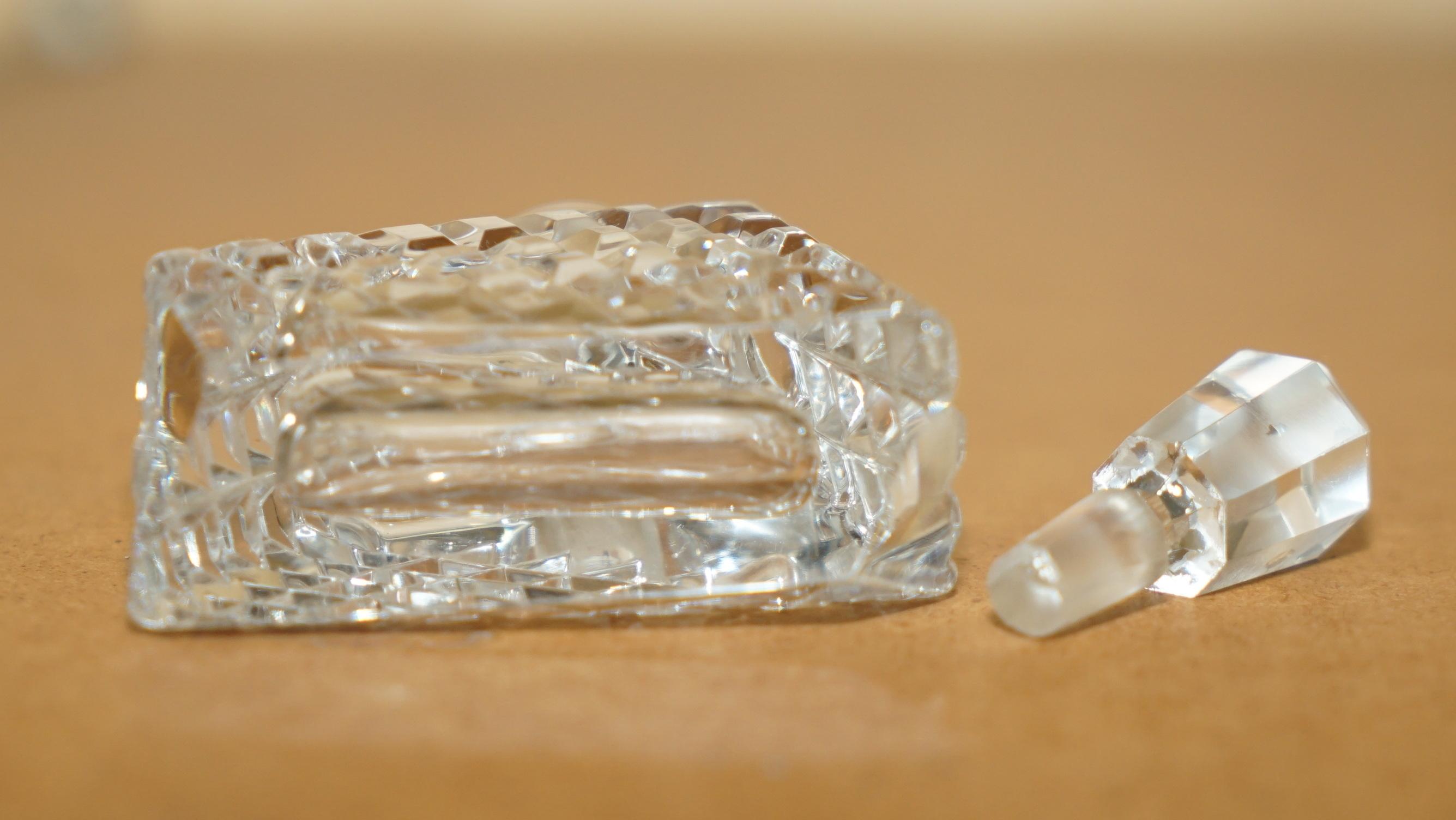 Early 20th Century STUNNING ANTIQUE CUT GLASS CRYSTAL COLLECTABLE DRESSiNG TABLE PERFUME BOTTLE For Sale