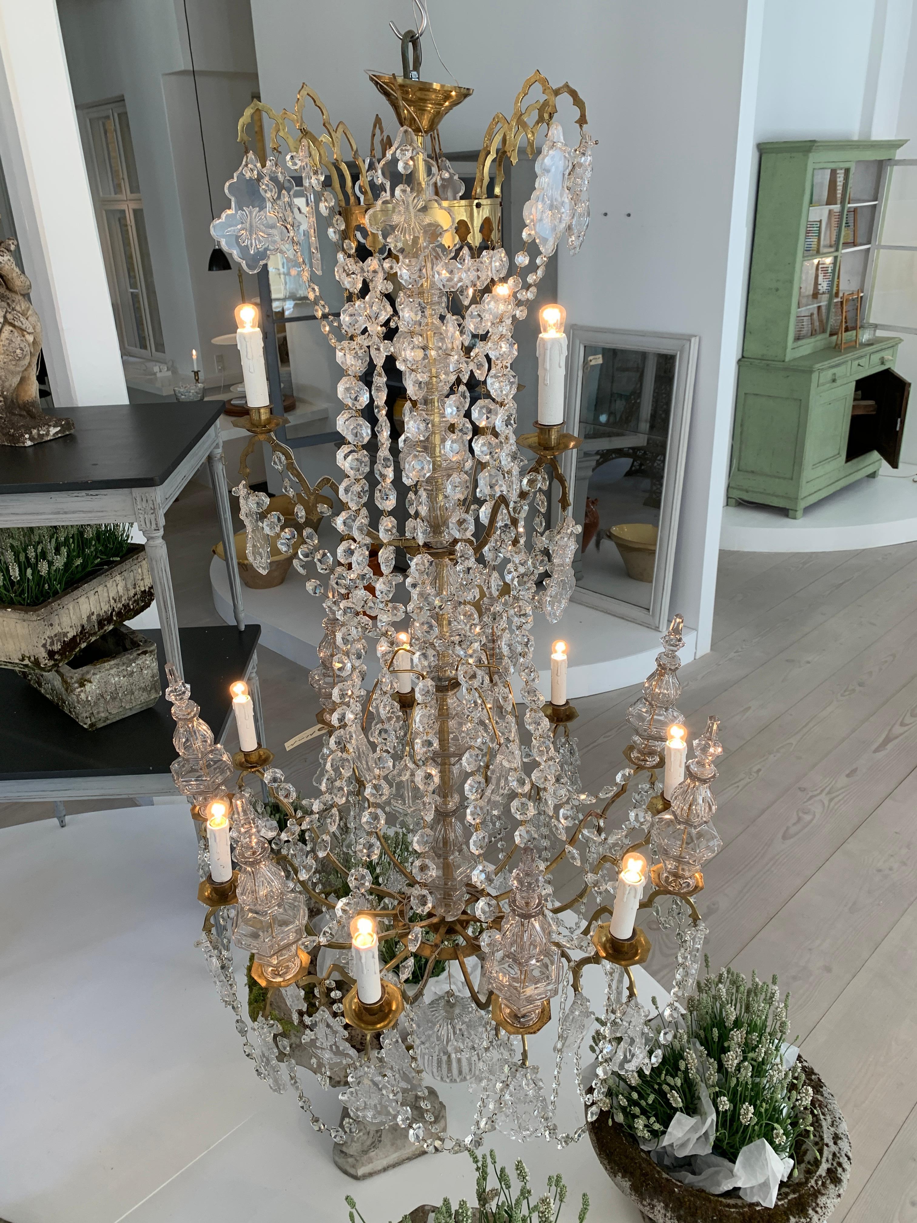 Stunning Antique Ecclesiastical Chandelier, 1900s, France For Sale 4
