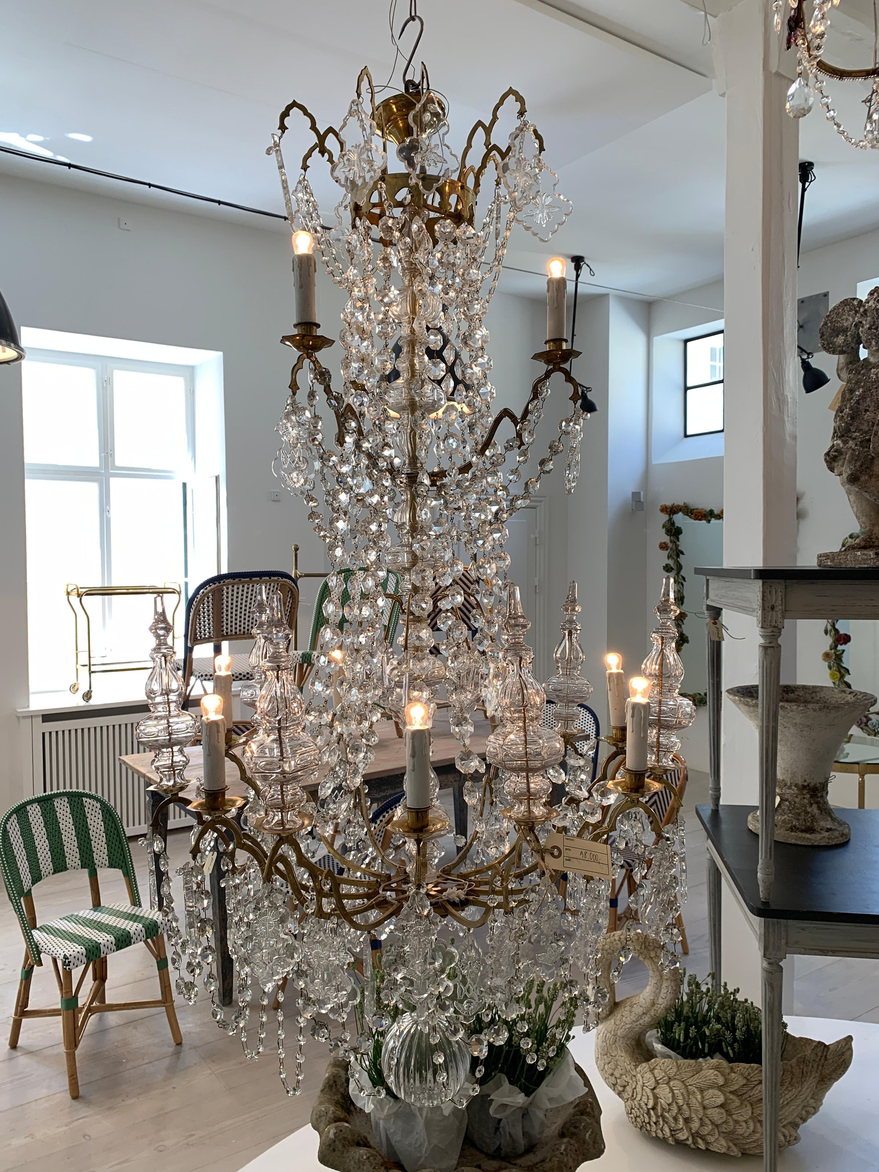 Stunning Antique Ecclesiastical Chandelier, 1900s, France For Sale 7